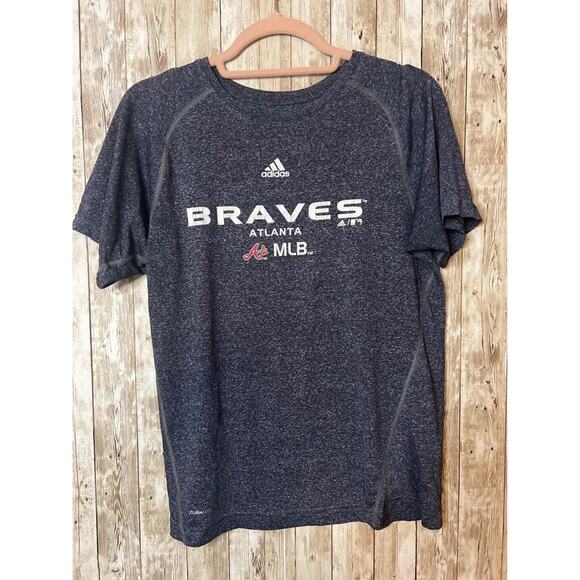 Adidas Atlanta Braves Baseball Tee Womens Large - Picture 1 of 2